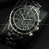 コピー ❗ ブランド 腕時計 J12 メンズ腕時計 恋人腕時計 日本製クオーツ 6針 黒文字盤 回転ベゼル セラミック