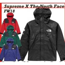 ノースフェイスコピー ❡Supreme The North Face Leather Mountain Parka AW 18 WEEK 9レザージャケット