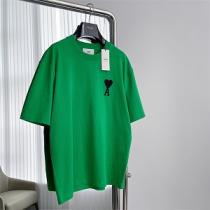 人気グリーン色❤️AMI PARIS半袖tシャツアミ パリススーパーコピー ❧通販2022春夏流行りカジュアル