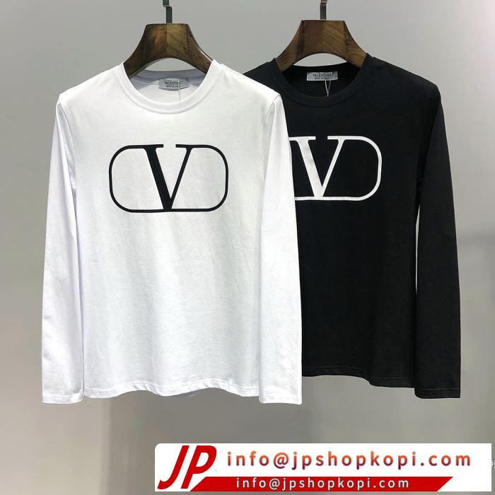 長袖Tシャツ 2色可選 ヴァレンティノ VALENTINO 今季のトレンド人気新作 2019春夏も引き続きトレンド