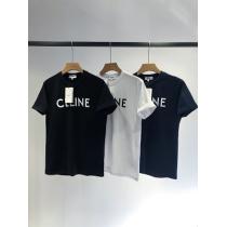 CELINE激安 セリーヌ クルーネック Tシャツ 2021年シンプルなスタイリッシュ半袖