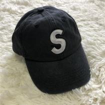 Supreme Pigment 20SS Print S Logo 6-Panel 刺繡野球帽子 黑色2022春夏コレクションシュプリームボックスロゴキャップコピー ⛅