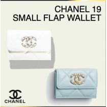 入手困難♪CH@NEL 19 Small Flap Wallet高級ブランド高品質ミニ財布人気プレゼント最適オシャレ上質なアイテム