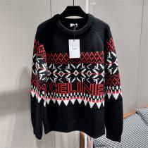 クリスマス限定❤️CELINE セリーヌセーターコピー 黒色使いやすいリラックス感快適ニットウェア
