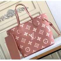 NEVERFULL★2023上品★ LOUIS VUITTON　m46329 ☆ルイヴィトントートバッグコピー ⏳tote mmピンク色