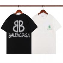 BALENCIAGA コピー ❗ Tシャツ 蓄光プリント 半袖 ダブルｂロゴ バレンシアガ 夏に魅力を演出！