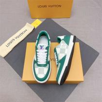 【VIP SALE!!】ルイヴィトンコピー ♊スニーカーグリーン新品2023人気　LOUlS  VUlTTONハイブランド男性靴
