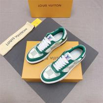 【VIP SALE!!】ルイヴィトンコピー ♌スニーカーグリーン新品2023人気　LOUlS  VUlTTONハイブランド男性靴