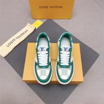 【VIP SALE!!】ルイヴィトンコピー ⛔スニーカーグリーン新品2023人気　LOUlS  VUlTTONハイブランド男性靴