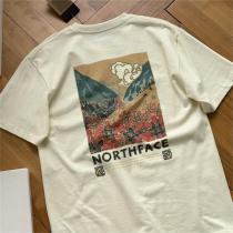☆23ss☆ THE NORTH FACE コピー ⏫ 日本限定イラストプリントTシャツ ザノースフェイス 純綿生地