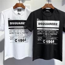 2023春夏コーデ DSQUARED2 スーパーコピー ⛪ Tシャツ ロゴプリント 洗濯表示 カジュアル ディースクエアード