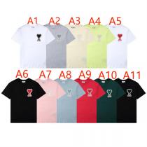 【お得な商品】AMI PARIS スーパーコピー ⏬ Tシャツ 刺繡ロゴ ハートロゴ 21SS定番作 家でも外でも快適に