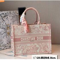 【100％品質保証】Dior booktote ディオールショッピングバッグコピー ♊2023トレンド限定ピンク色