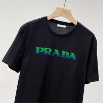 シルクのような風合い プラダ 偽物 スーパーコピー ♎ Tシャツ タオル生地ロゴ PRADA レーヨン生地