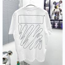 2023人気ランキング オフホワイト スーパーコピー ♊ Tシャツ Off-White 中空ロゴ プリント ミニマル