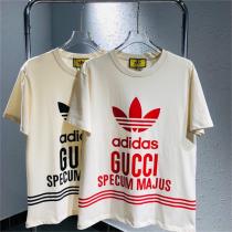 今注目すべきアイテム g-u-c-c-i コピー ♒ Tシャツ g-u-c-c-iｘadidas 2色 トレフォイル SPECUM MAJUS