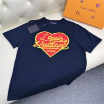 コーデの定番アイテム ルイヴィトン 偽物 Tシャツ 刺繡 ロゴ ニット素材 NigoｘLOUIS VUITTON コラボ MADE