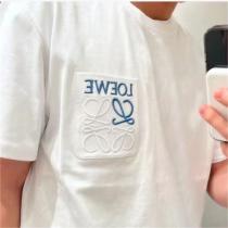SNSで話題大沸騰中！LOEWE スーパー コピー ♓ Tシャツ 刺繡 ロゴ ポケット グラデーションカラー ロエベ