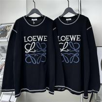 2023年秋冬最新作 ロエベ スーパー コピー ⏰ 長袖Tシャツ カットソー 刺繡 ロゴ 2色 LOEWE オーバーサイズ