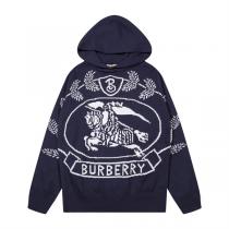 夏に欠けない一品 バーバリー スーパーコピー ⛴ セーター ジャカード ロゴ 定番 フード付き BURBERRY
